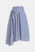 Contrast Stripe Tie Skirt