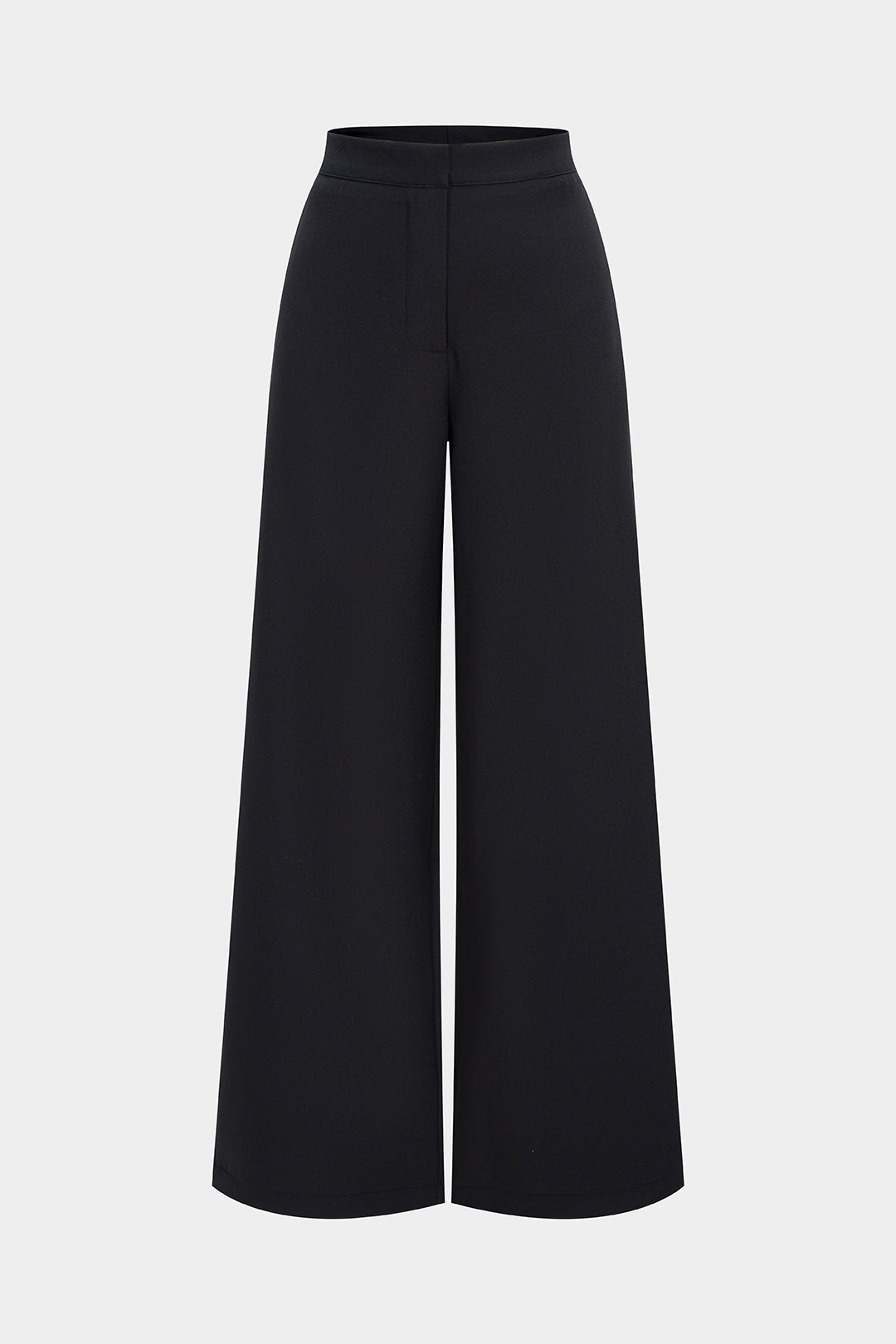 Solid Straight Leg Pants