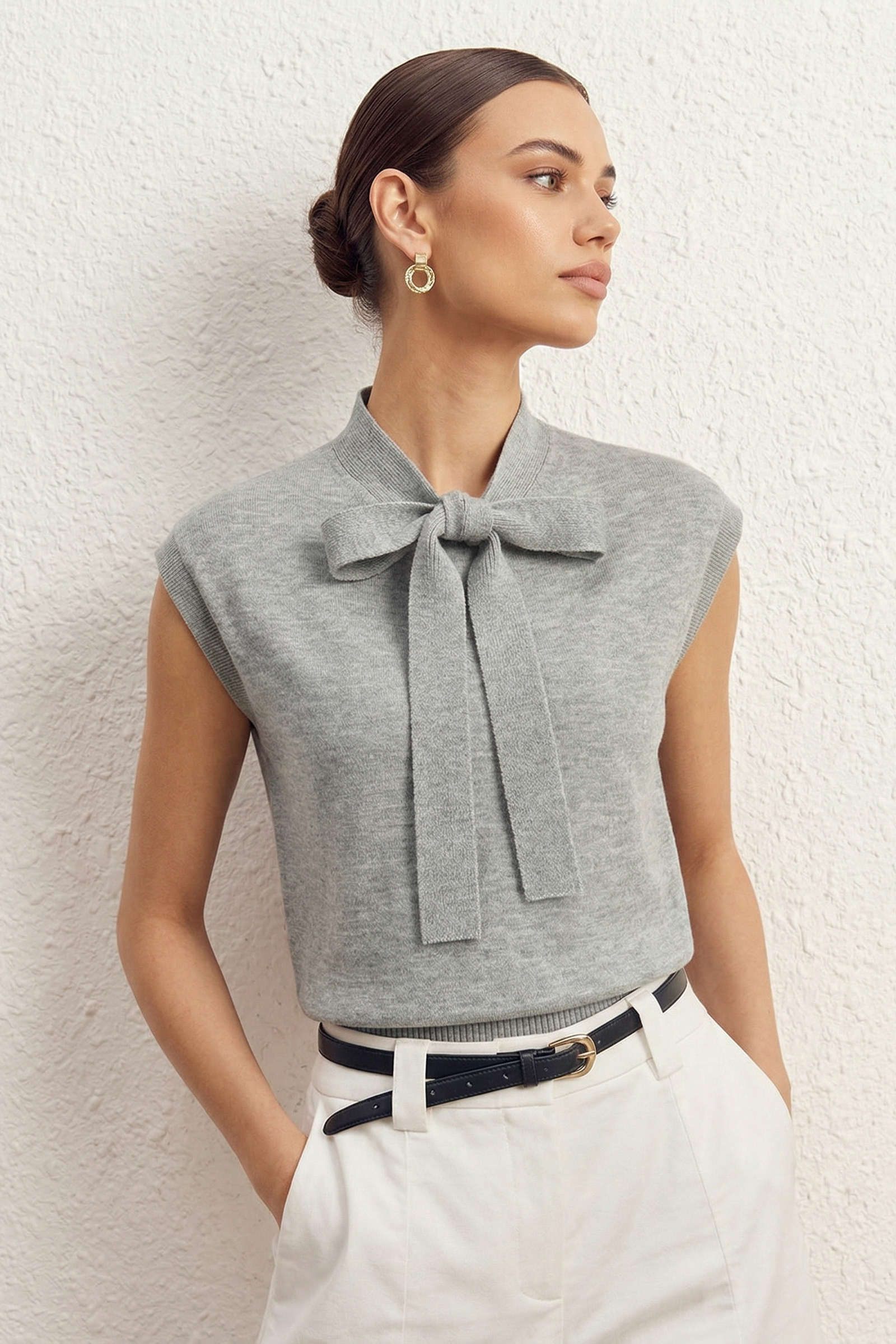 Knit Bow Tank Top