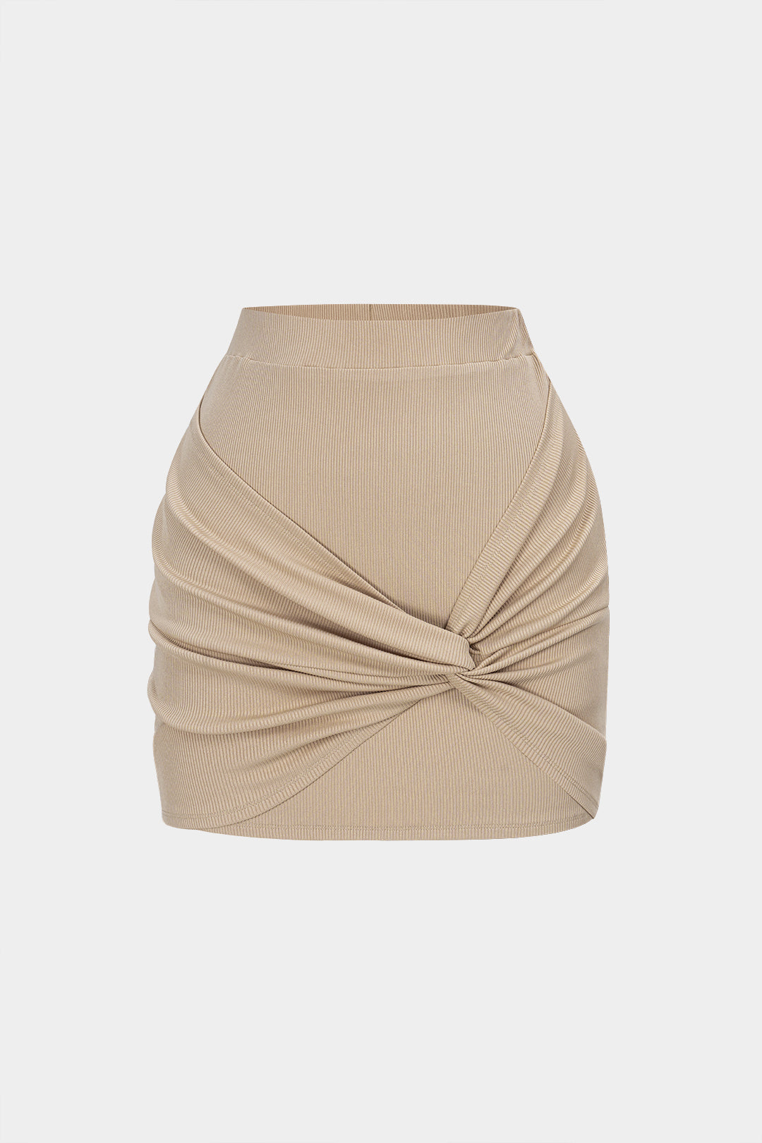 Asymmetrical High Waist Twist Knot Skirt