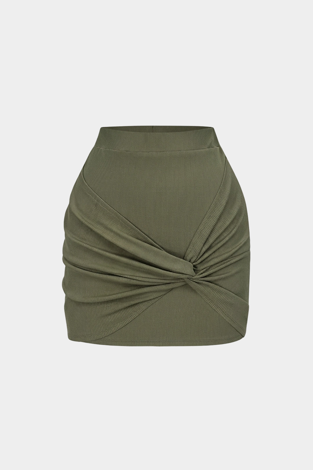 Asymmetrical High Waist Twist Knot Skirt