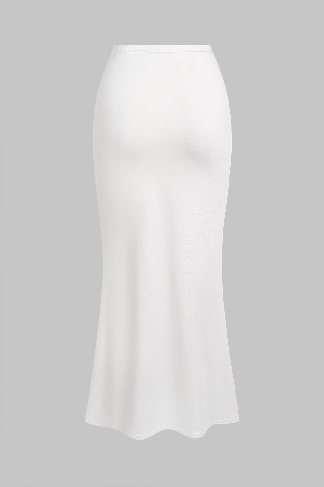 Metallic Ruched Asymmetrical Skirt
