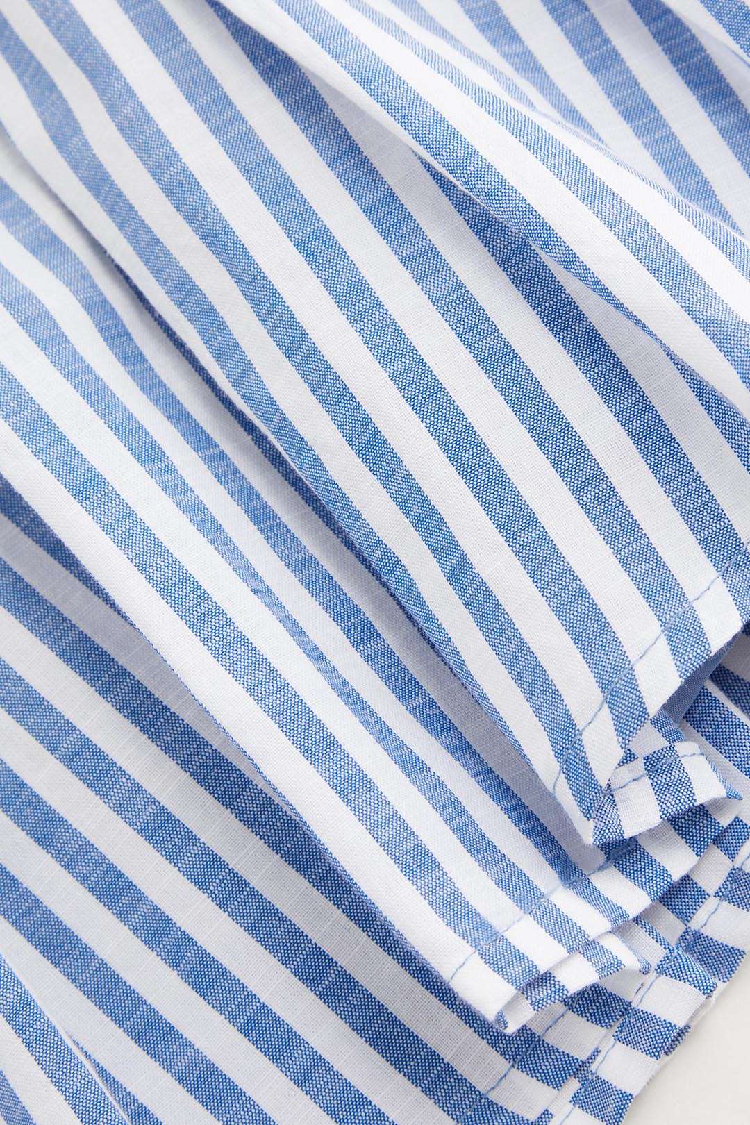Stripes Print Round Neck Ruched Tank Top