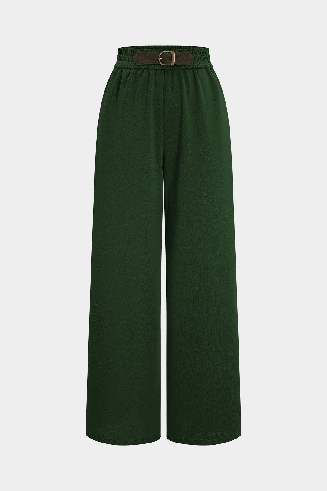 Patchwork High Waist Wide Leg Trousers