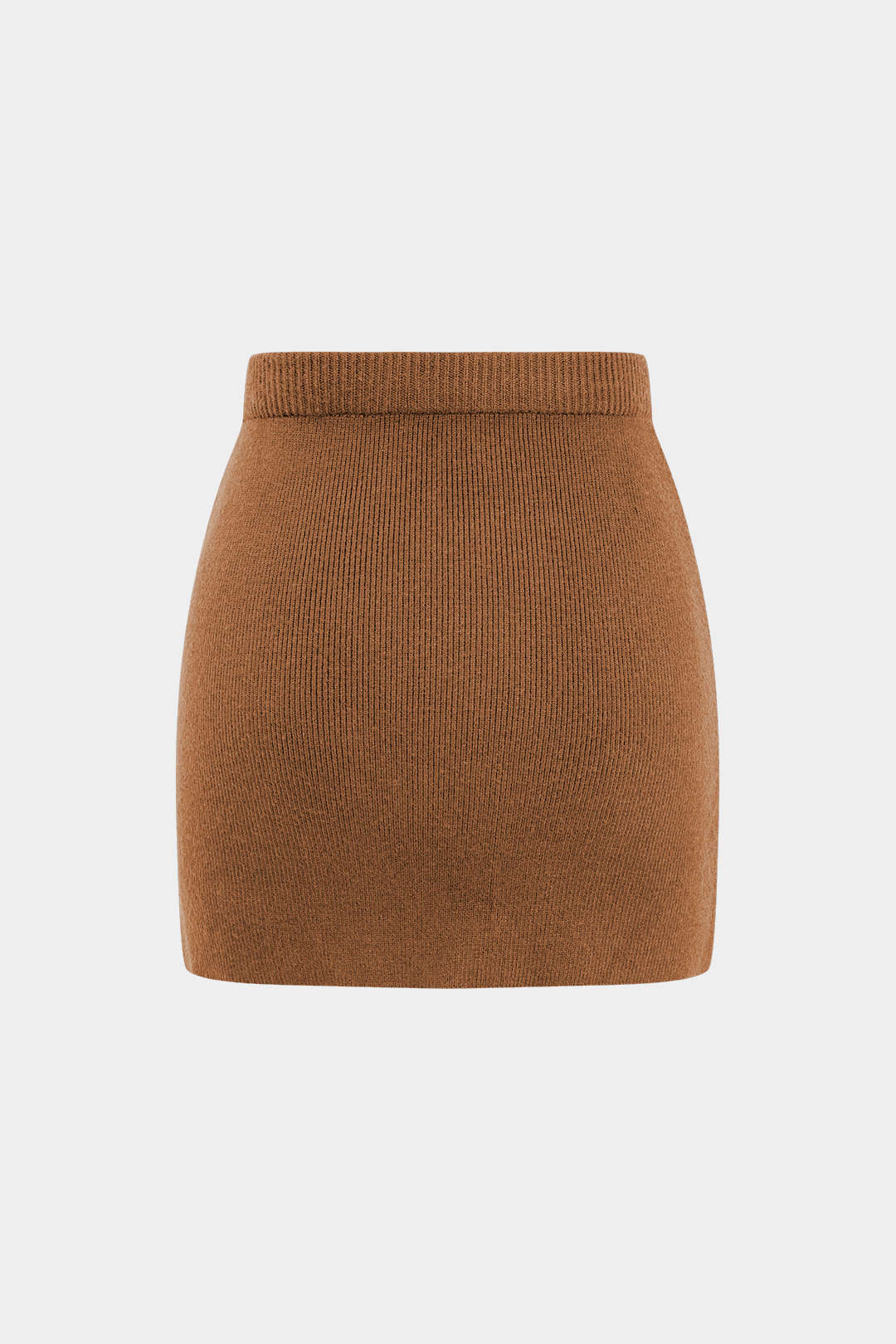 Knit Solid Mini Skirt