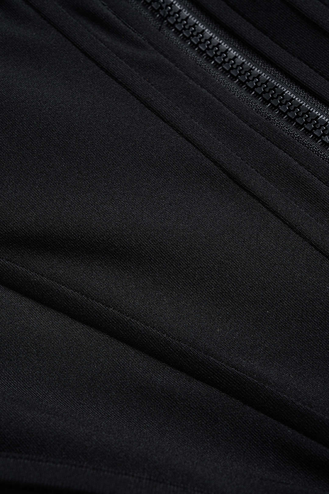 Zipper Drawstring Corset Hoodie