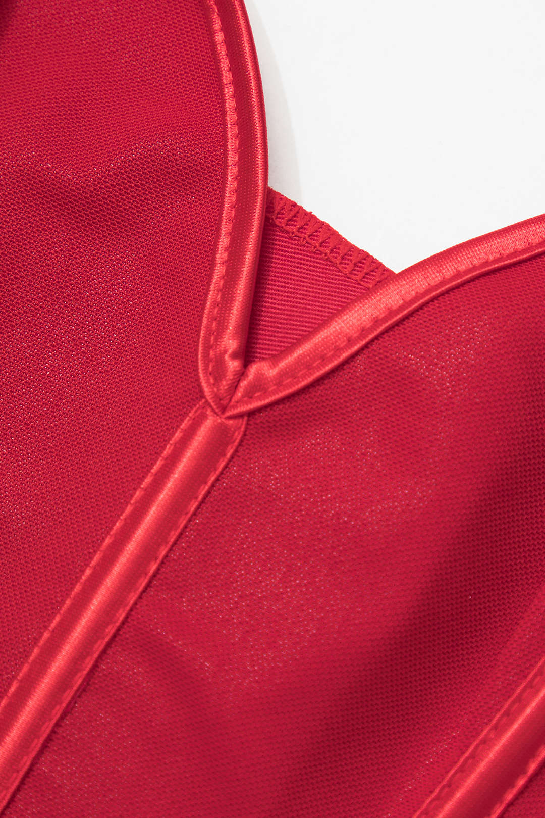 V-Hem Tie Back Corset Top