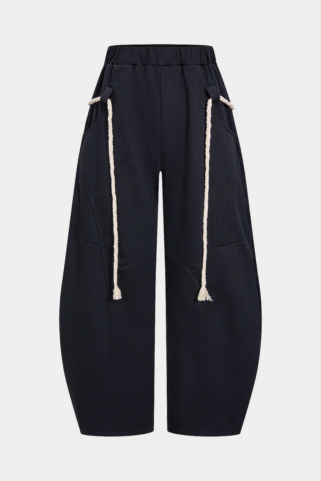 Drawstring Wide Leg Trousers