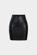 Faux Leather High Waist Skirt