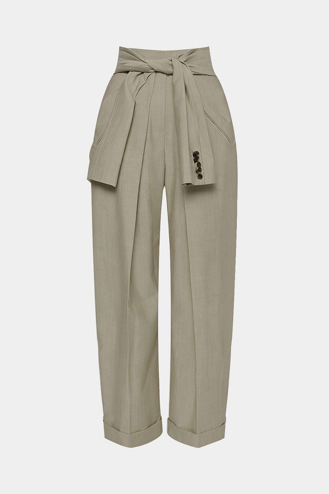 Solid Knotted Pants