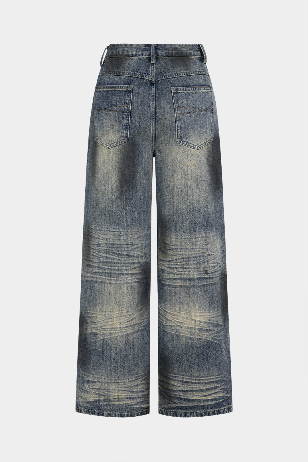 Denim Metallic Decor High Waist Jeans