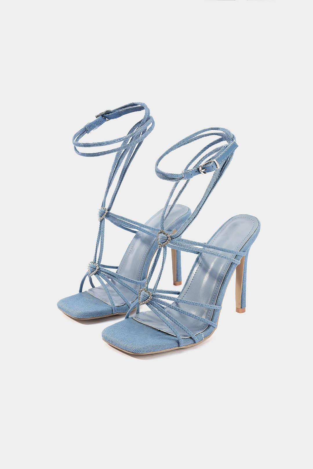 Rhinestone Strappy Sandals