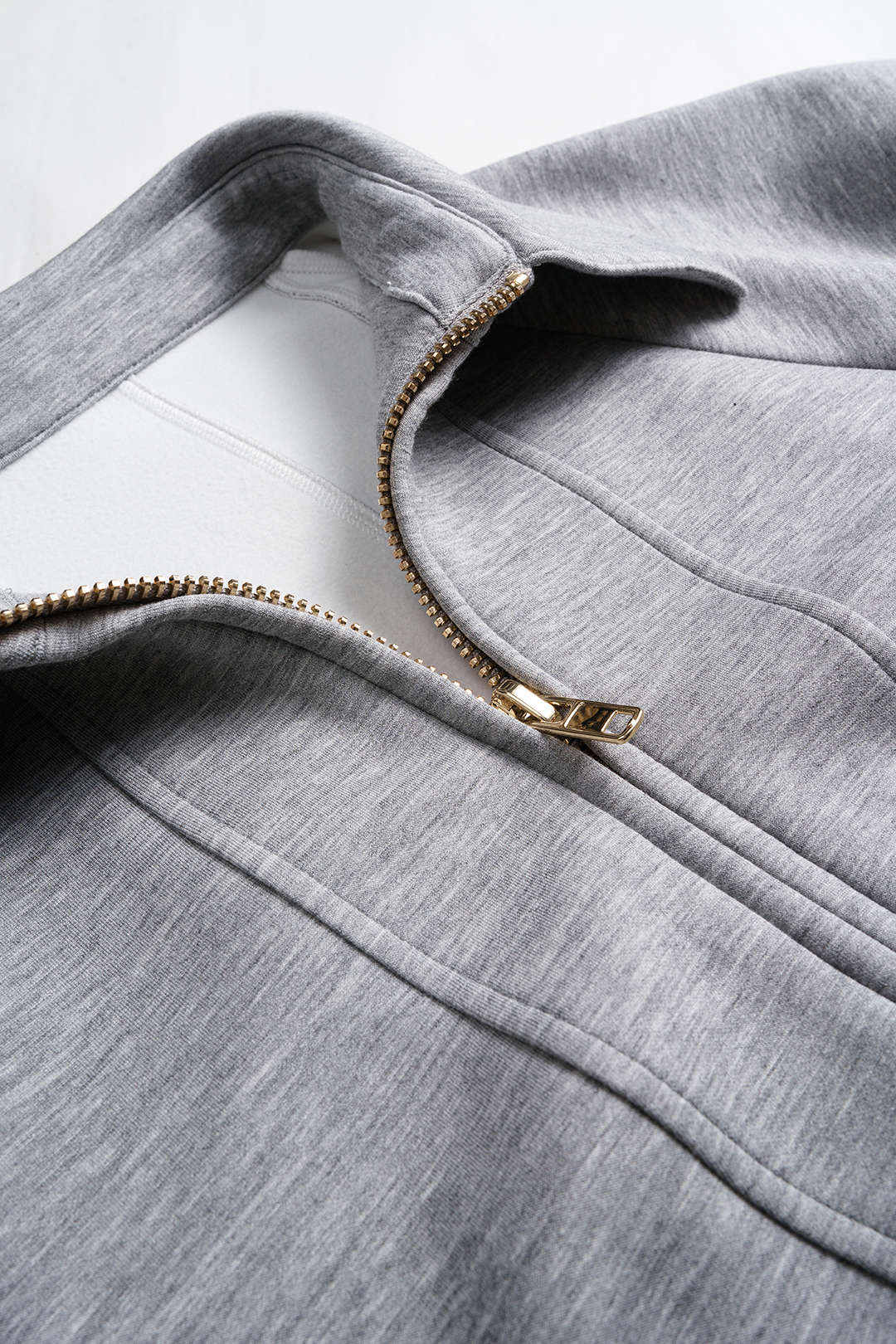 Lapel Zipper Long Sleeve Maxi Dress