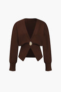 V-Neck Sweater Cardigan