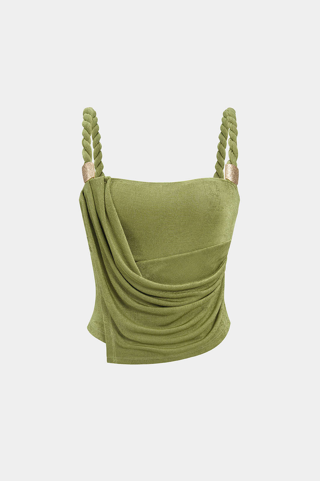 Ruched Twist Knot Slip Cami Top