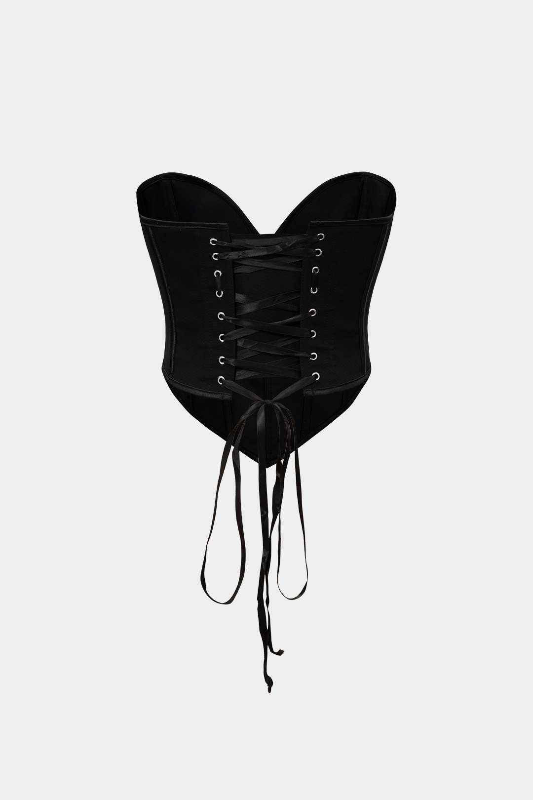 V-Hem Tie Back Corset Top