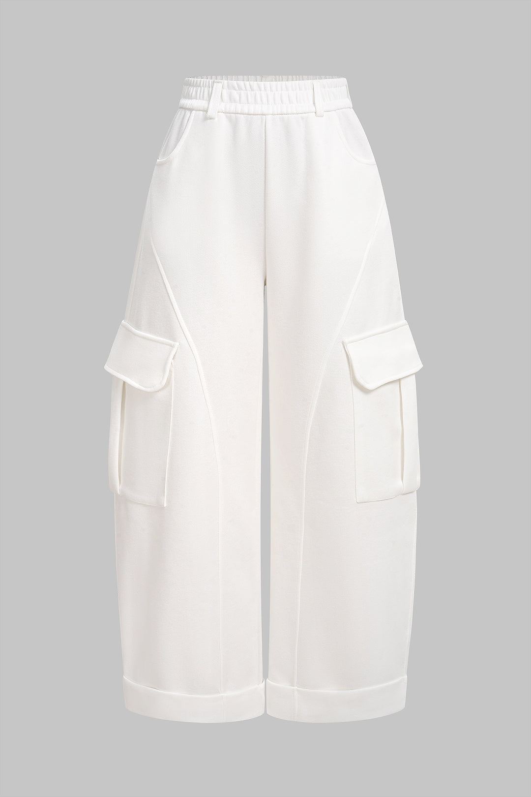 Pocket High Waist Wide Leg Pants