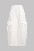 Pocket High Waist Wide Leg Pants