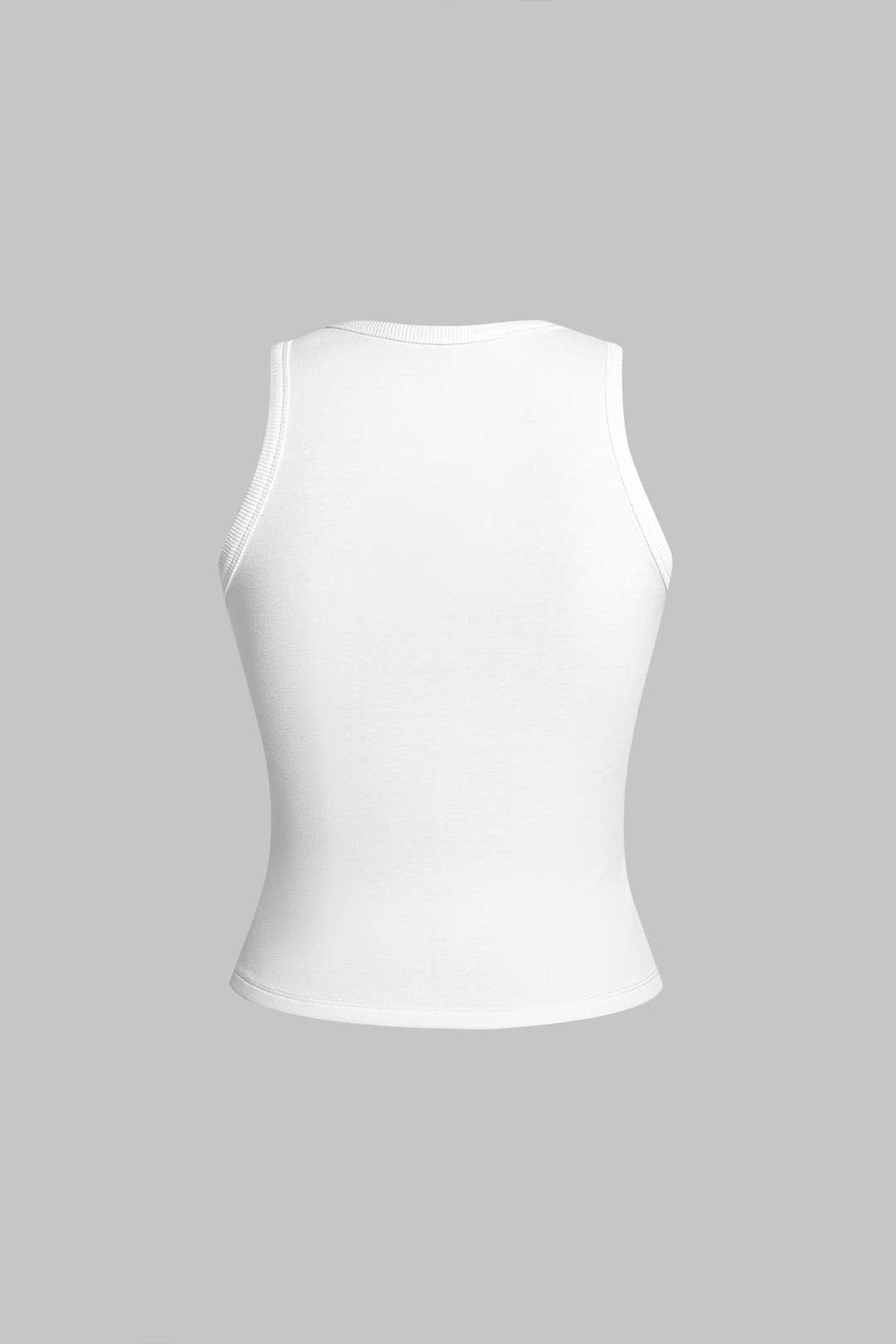 Contrast Striped Round Neck Tank Top