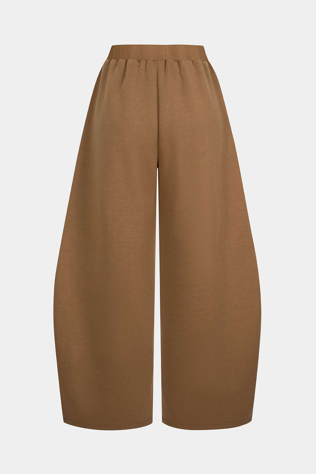 Contrast Stripes Print Ruched Wide Leg Pants