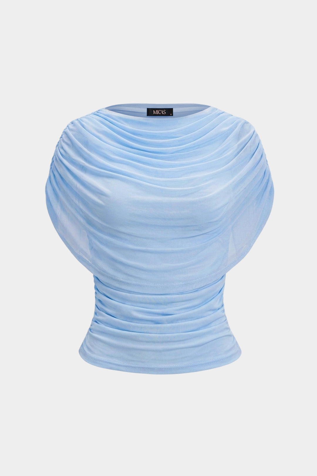 Ruched Sleeveless T-Shirt