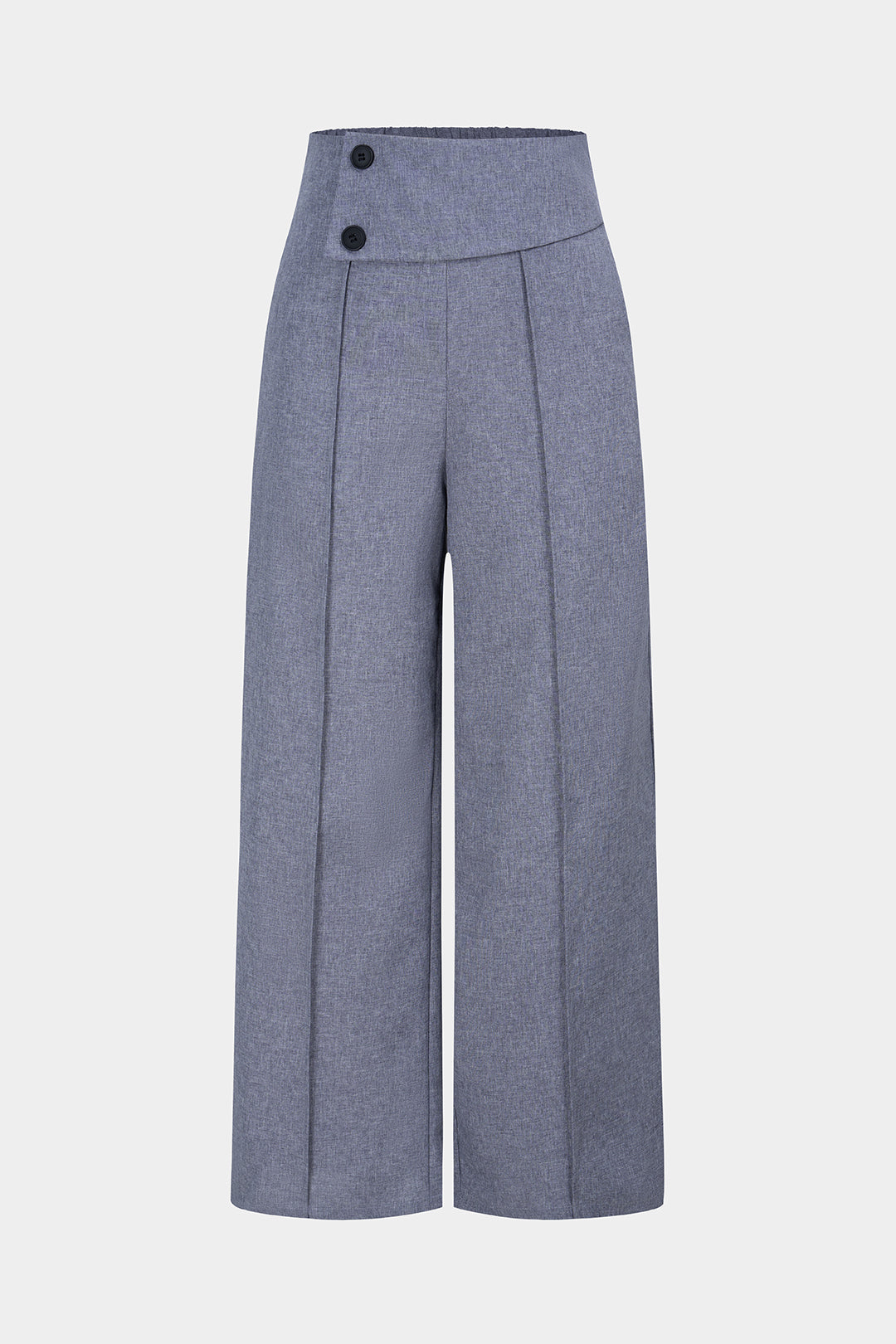 Solid Straight Leg Pants
