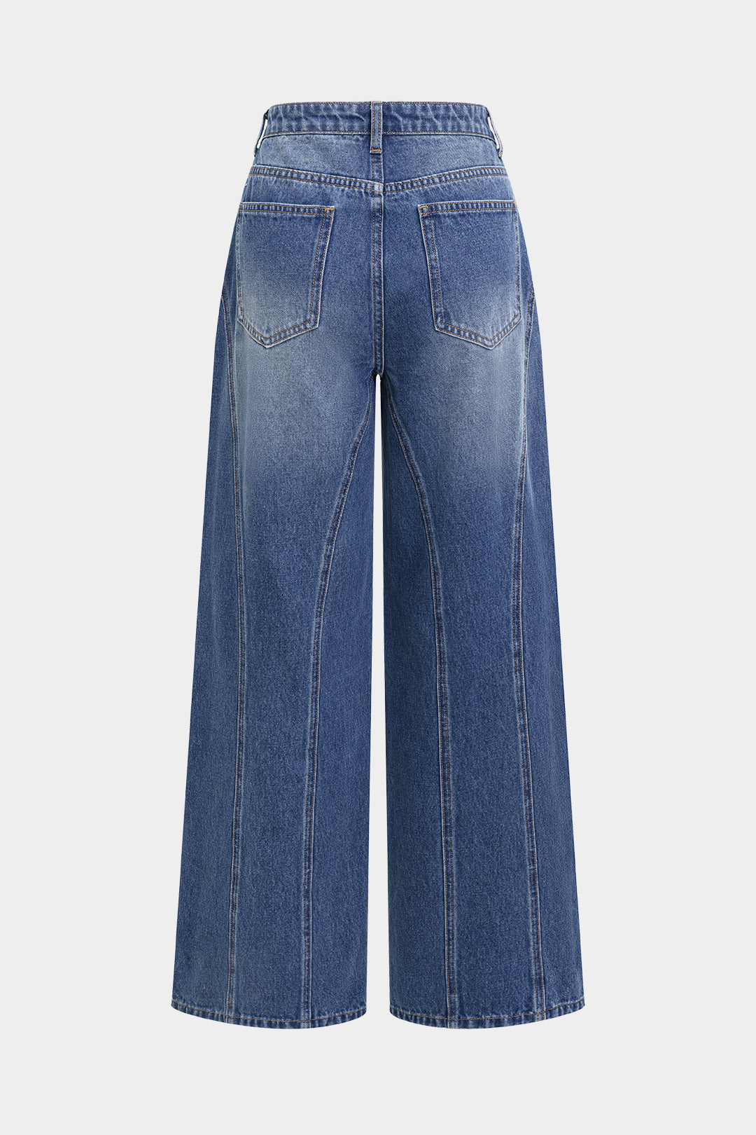 Denim Patchwork High Waist Jeans