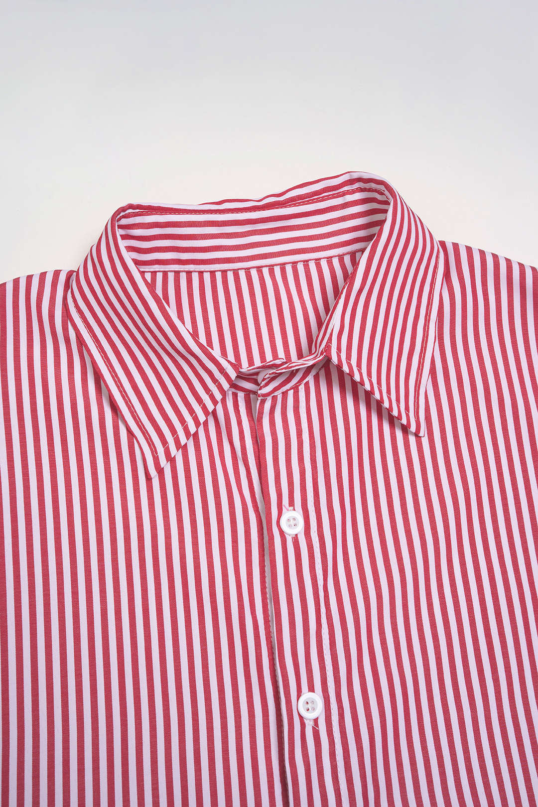 Striped Tie Back Short-Sleeve Shirt