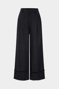 Ribbed Ruched High Waist Trousers