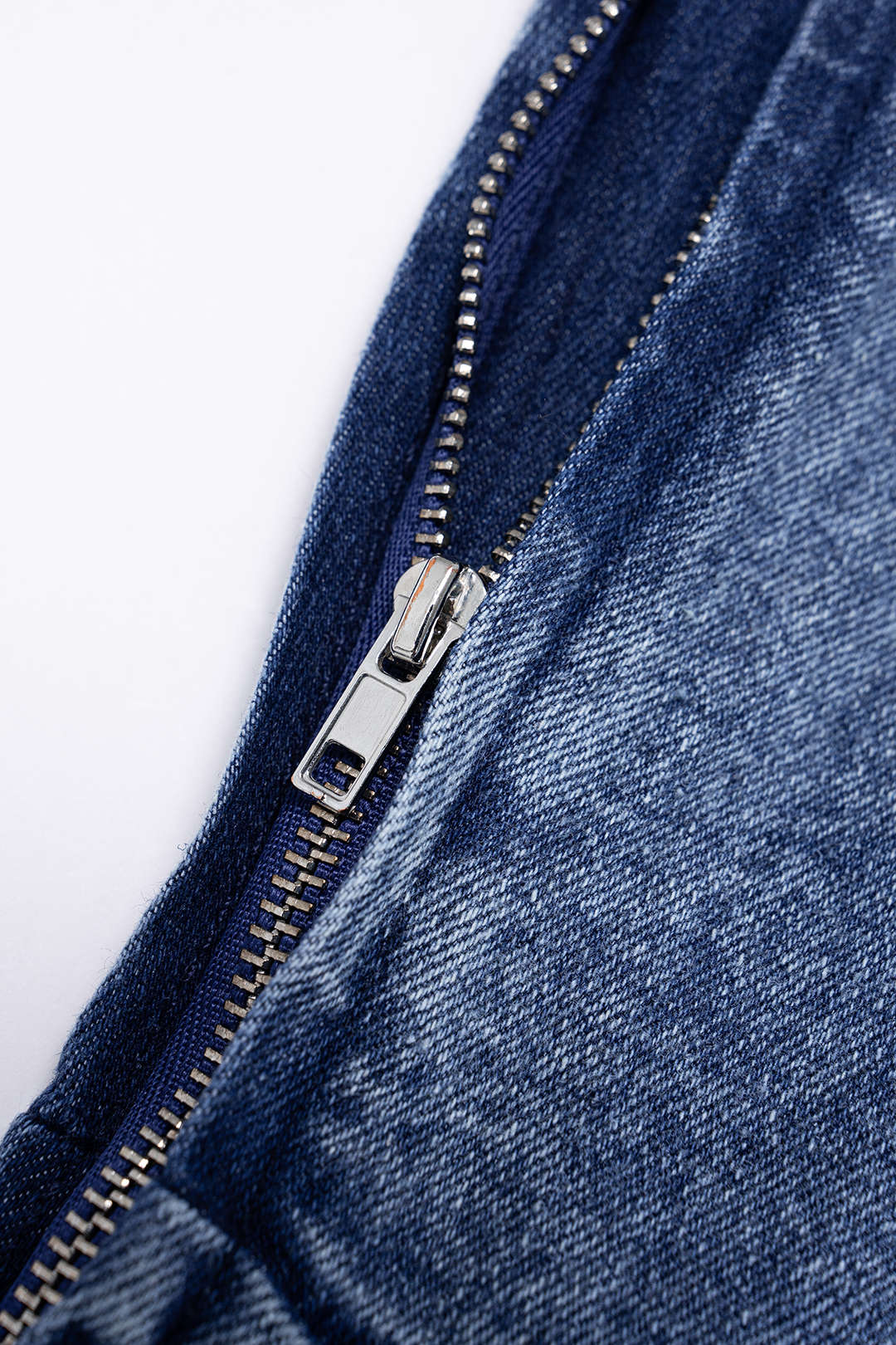 Denim One Shoulder Cut Out Asymmetrical Slit Zipper Dress