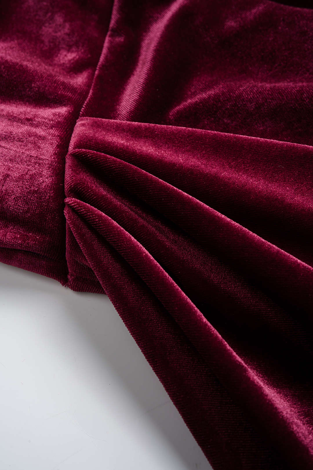 Velvet Ruched Sleeveless Slip Midi Dress