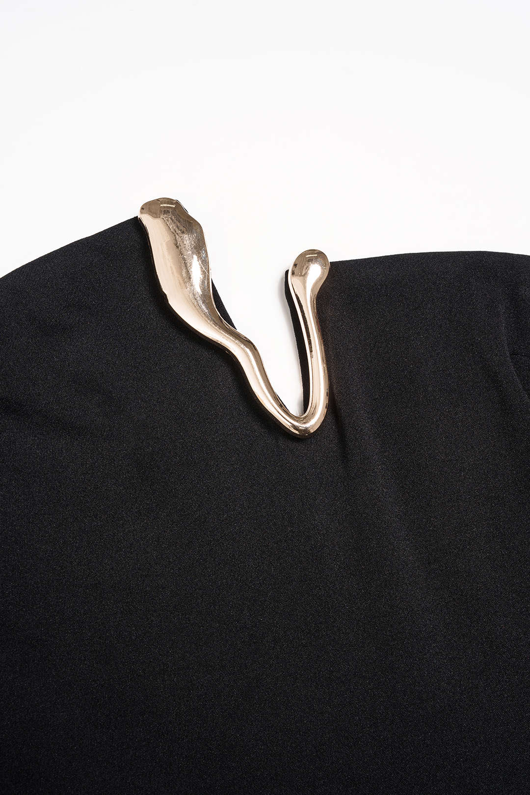 Irregular Metallic Strapless Wide Leg Jumpsuit